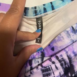 Tie dye bikini bottom